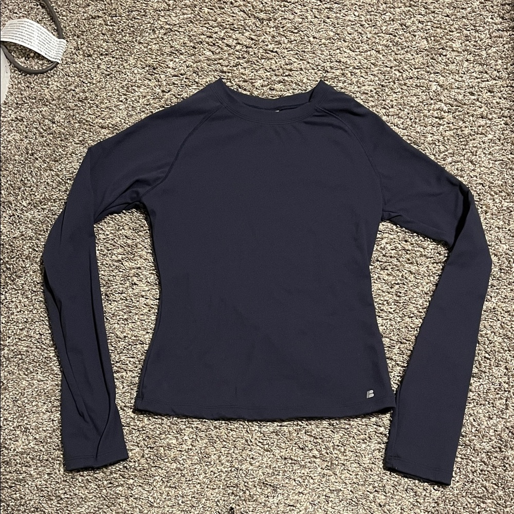 Women's Navy Long Sleeve Top
